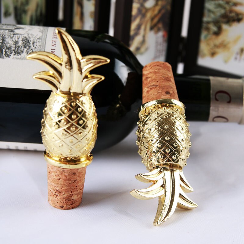 Alloy Pineapple Wine Stopper Wedding Favors And For Guest Wine Cork