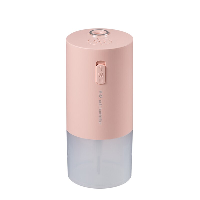 Draadloze Aroma Aromatherapie Diffuser Mini Usb Luchtbevochtiger Aroma Diffuser 300Ml Oplaadbare Met Led Nachtlampje: Pink