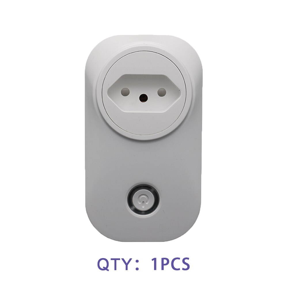 10A CH Smart WiFi Plug Remote Voice Control Power Monitor Socket Outlet Adaptor Timing work with Alexa Google Home Tuya: CH 1pc