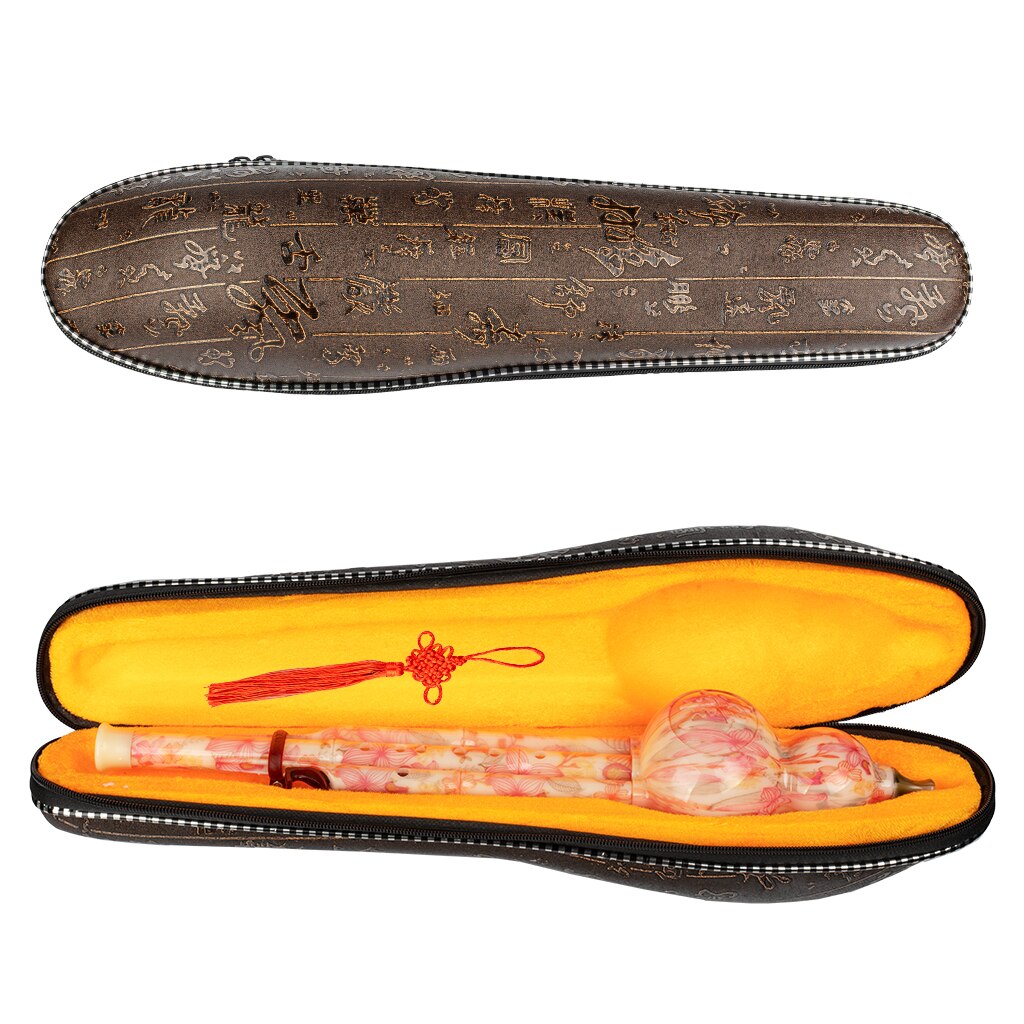 Lommi Hulusi Chinese Instrument Octaven Hulusi Fluit Houtblazers Yunnan Fluit Kalebas Bamboe Hulusi Halisi Cucurbit Fluit Met Case