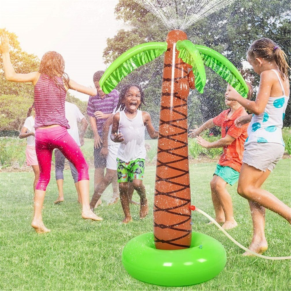 Aufblasbare Einhorn Wasser sprühen Schwimmbad Spielzeug Schwimmen schweben draussen Brunnen Strand Party freundlicher Sommer Spielzeug