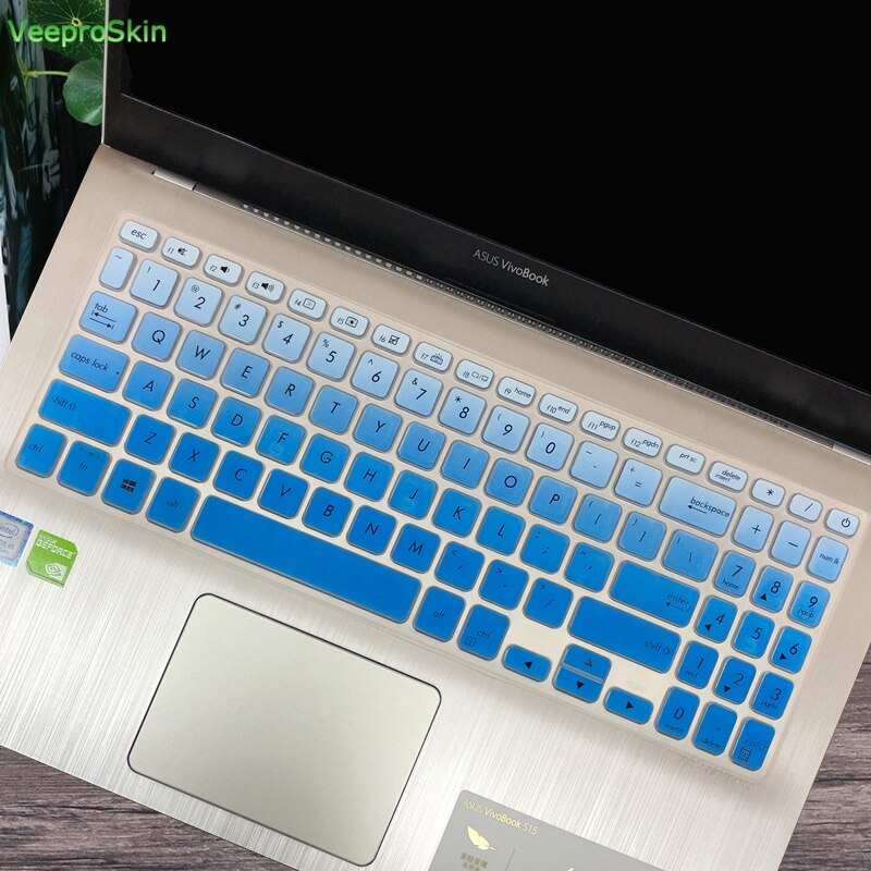 15.6 inch Keyboard Cover skin For Asus VivoBook 15 X512FL X512UF X512UA X512FA X512da X512UB F512 F512U F512DA X512 Y5000U: fadeblue