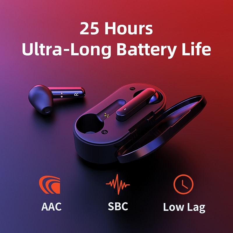 Xiaomi T3-auriculares TWS, inalámbricos por Bluetooth V5.0, auriculares estéreo 3D de doble micrófono con cancelación de ruido y control táctil