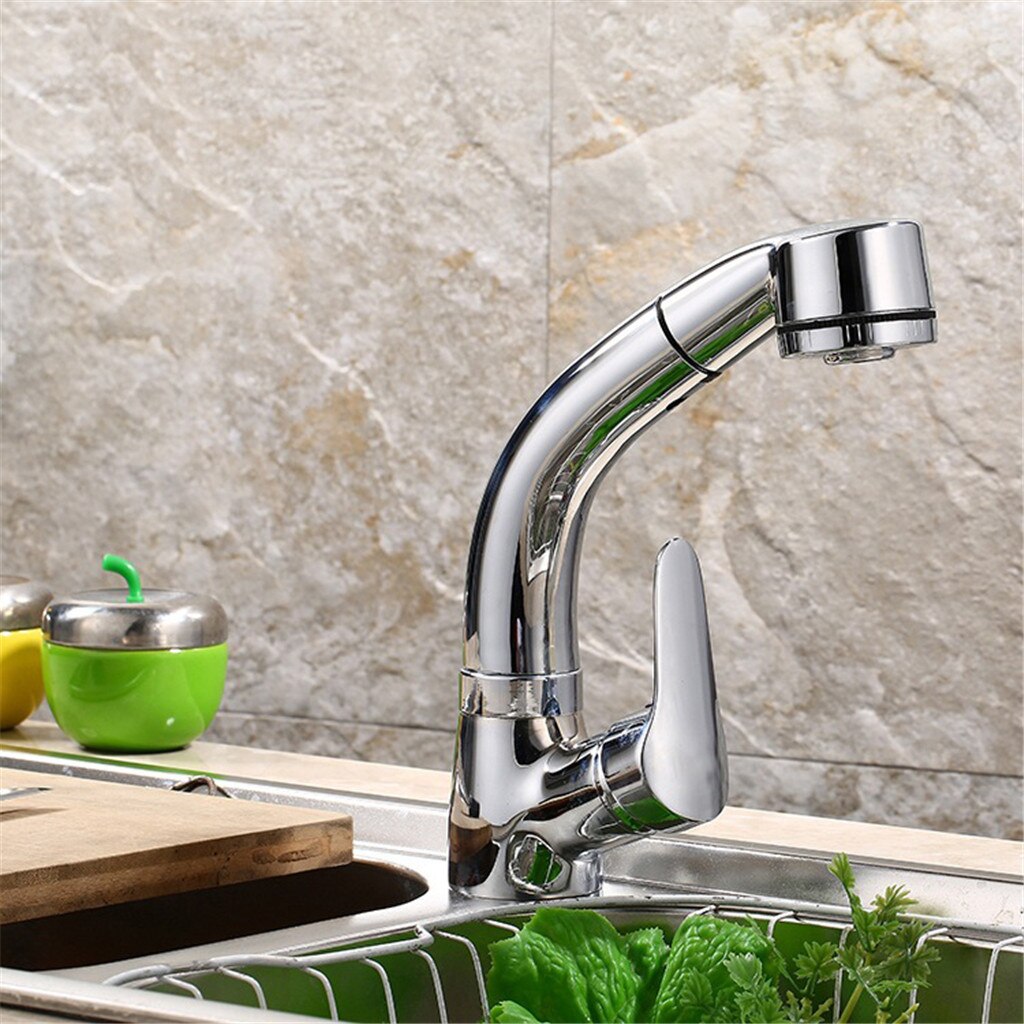 Height Adjustable Pull-out Sink Tap Kitchen Dishwash Basin Laundry Table Wash Dishes sink faucet extender robinet extender migno