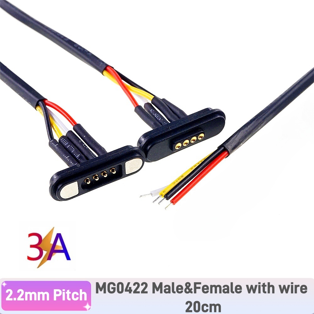 1 par 3A conector Pin Pogo magnético 2 3 4 5 6 7 8 9 11 posiciones paso 2,2 MM tira de contacto Pogopin macho hembra con resorte: Gris