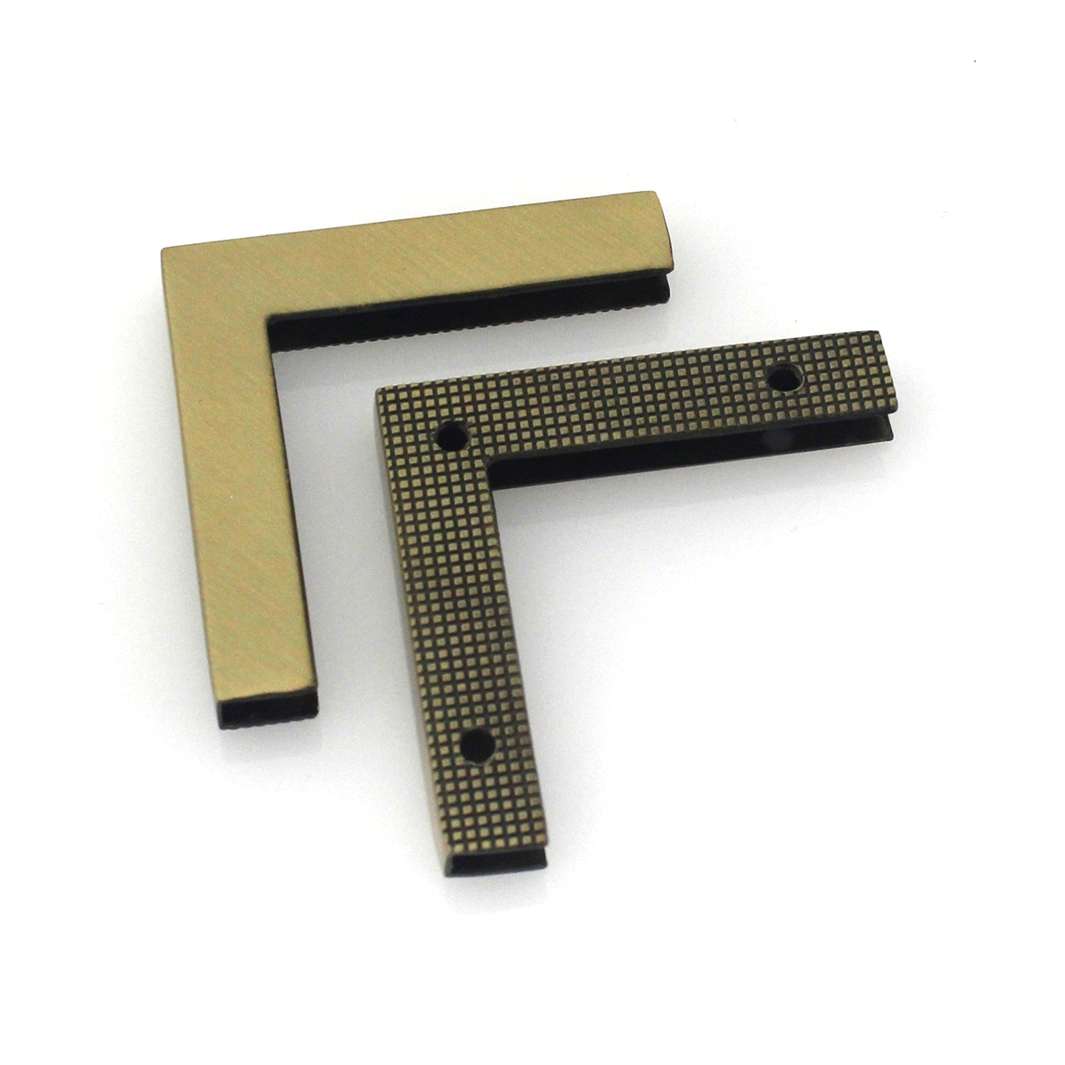 Een Paar Metalen Haakse Rand Gesp Zak Hoek Schroeven Clip Randen Protector Sluiting Voor Lederen Ambachten Hardware Accessoires: Antiek Messing