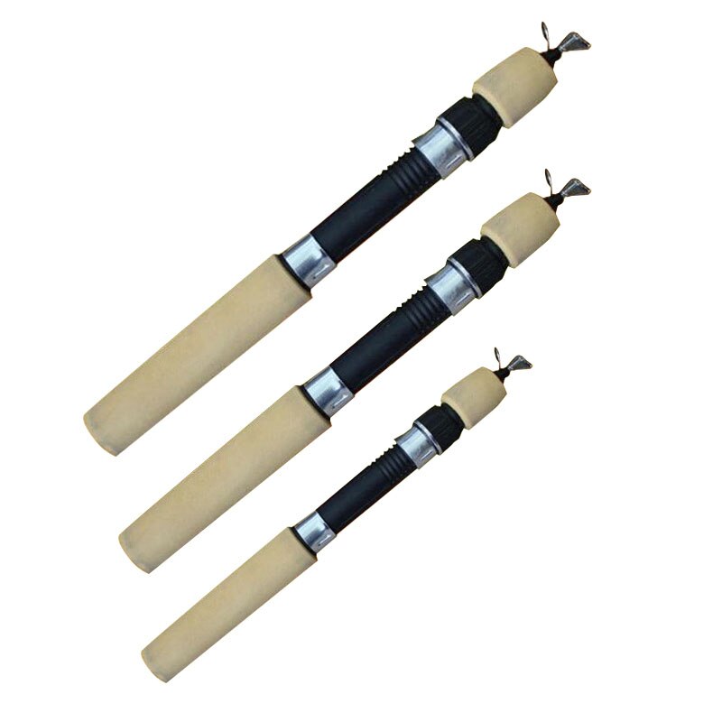 60CM/80CM/100CM Portable Pocket Winter Ice Fishing Fish Rod Mini Tackle Spinning Casting Accessories FOU99