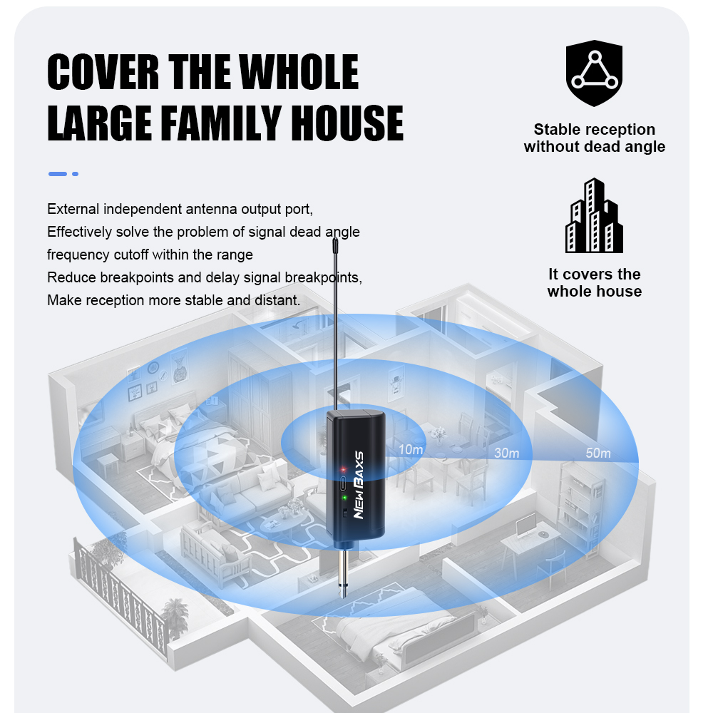 Draadloze microfoon Dynamische handmicrofoons Karaokemicrofoonmicrofoon met oplaadbare ontvanger voor bruiloftsfeest Kerkclub