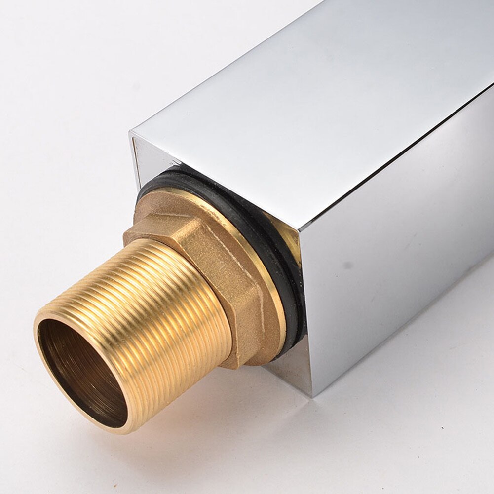 1Pc Kraan Badkamer Wastafel Wastafel Kranen Rvs Zilver Warm En Koud Mixer Water Tap Keramische Klep Voor Badkamer