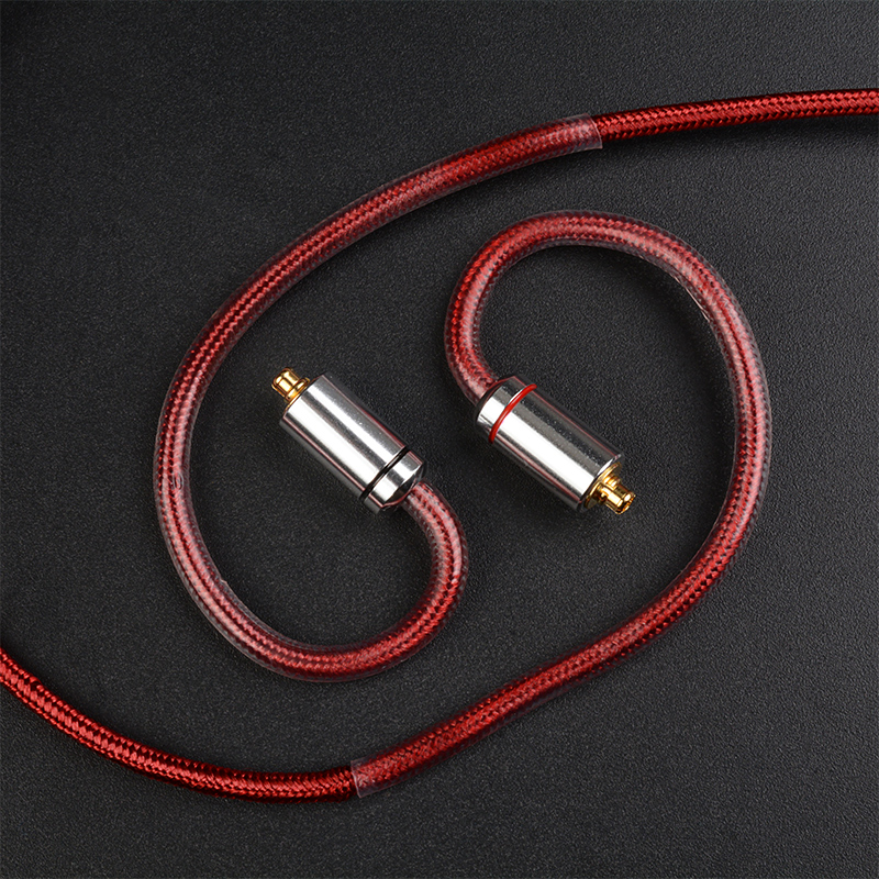 NICEHCK RedAg 4N plata pura + Cable Coaxial de auriculares HiFi de cobre de alta conductividad 3,5/2,5/4,4mm MMCX/QDC/2 pines para Zero LAN DB2