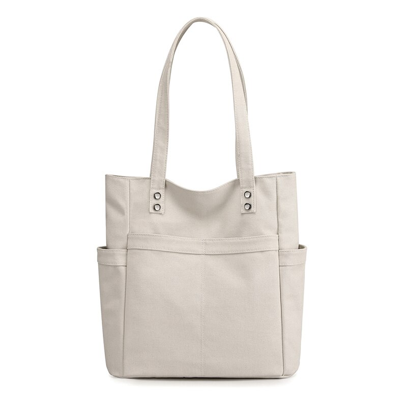 Zomer Casual Crossbody Tassen Voor Vrouwen Canvas Tote Bag Lady Messenger Vrouw Handtassen Mode Schouder Doek Portemonnees: WHITE