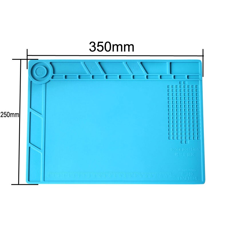 Heat resistant soldering mat anti static silicone mat magnetic silcone pad working station for PCB phone soldering repairs: BW-304