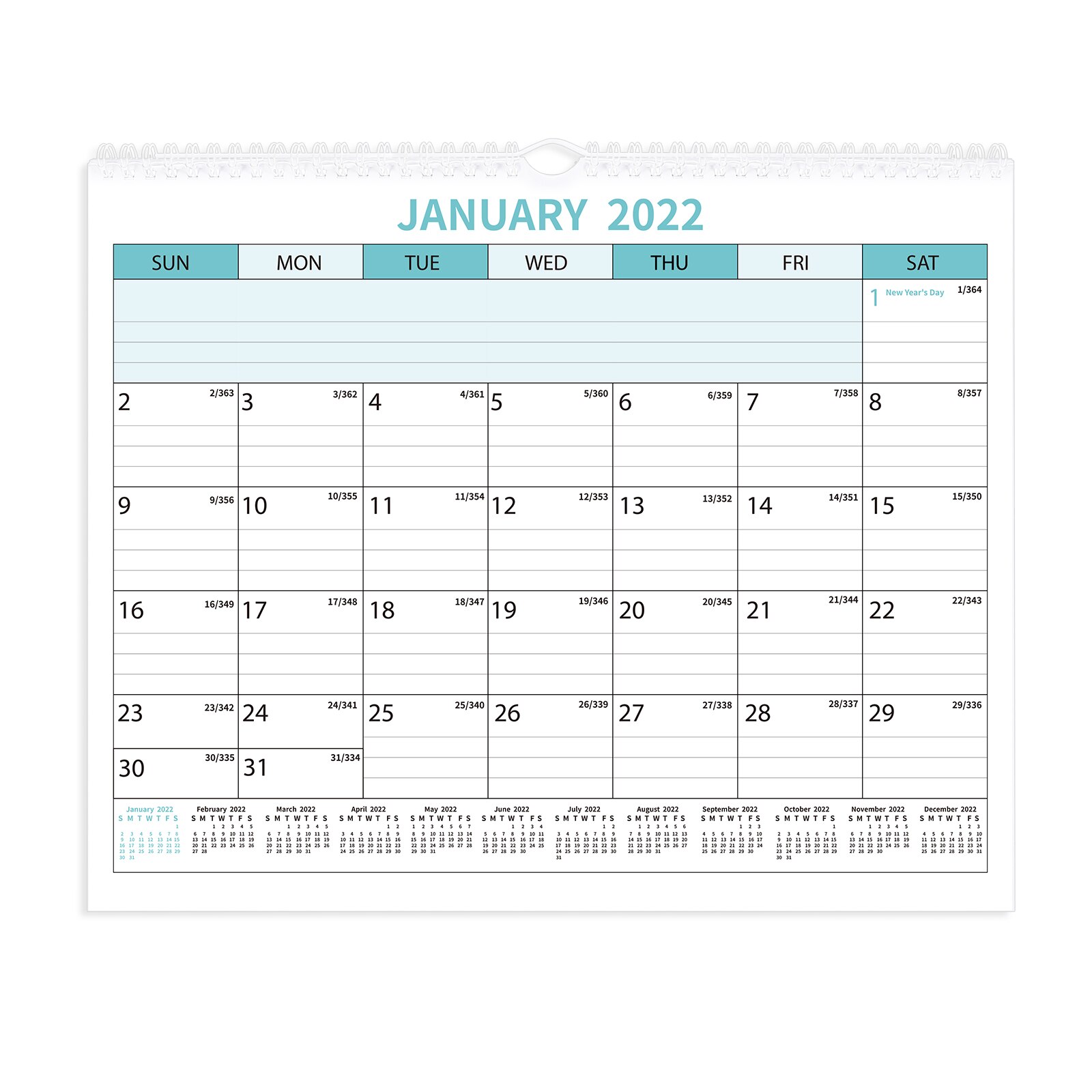 1 Pc Exquisite Durable Hanging Calendar Wall Calendar 2022-2023 for Scheduling Office