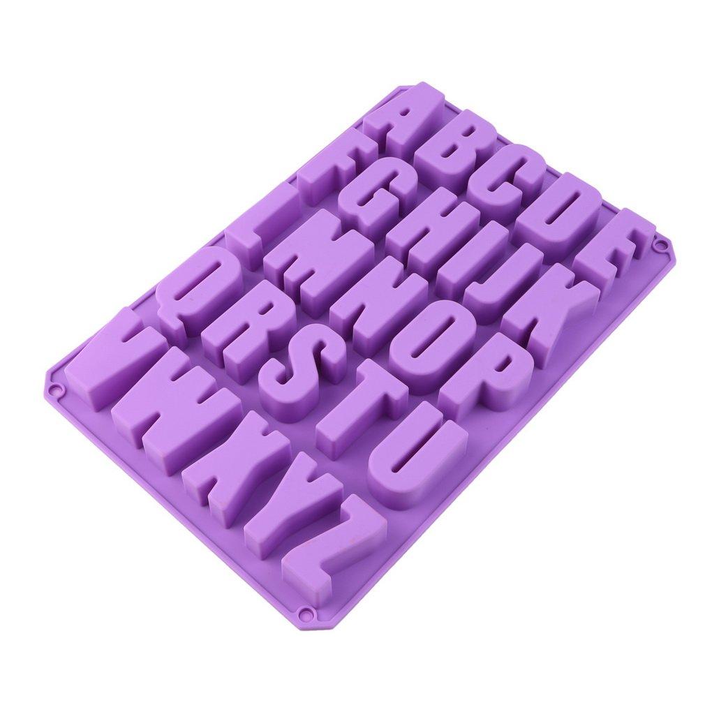 Silicone Letter Alphabet Pudding Bakeware Mould Cake Chocolate Ice Maker Mold GU