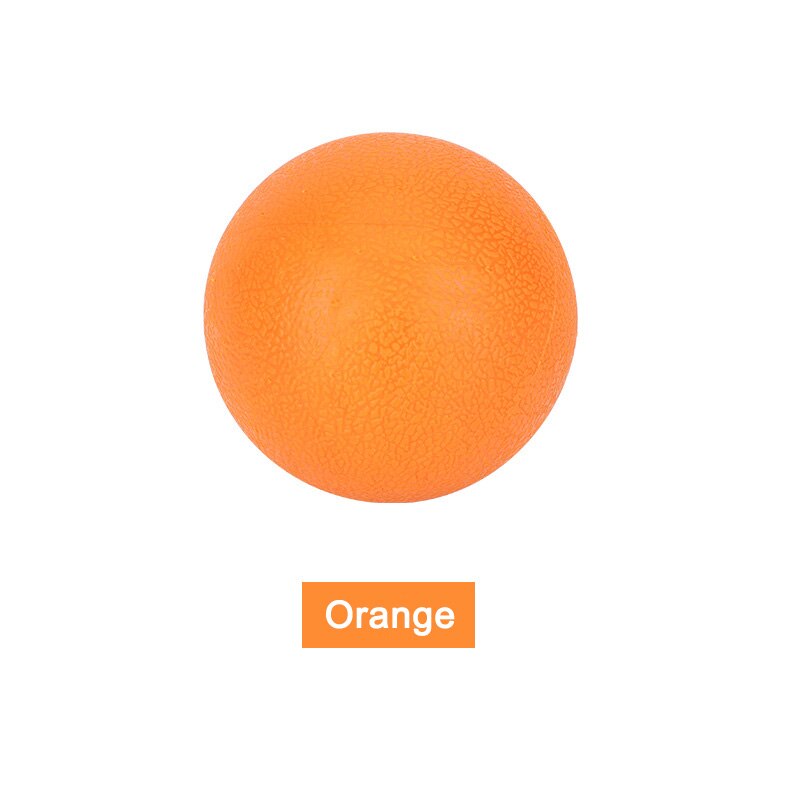 Myopascial bola massagem fitness exercício tpe aliviar a dor terapia yoga ginásio esporte músculo fisioterapia massageador anti stress bola: Laranja