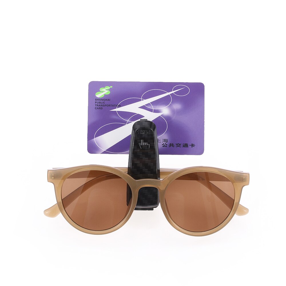 ABS lunettes de soleil lunettes porte-lunettes bois Grain lunettes étui Auto attache billet pince Atuo voiture accessoires
