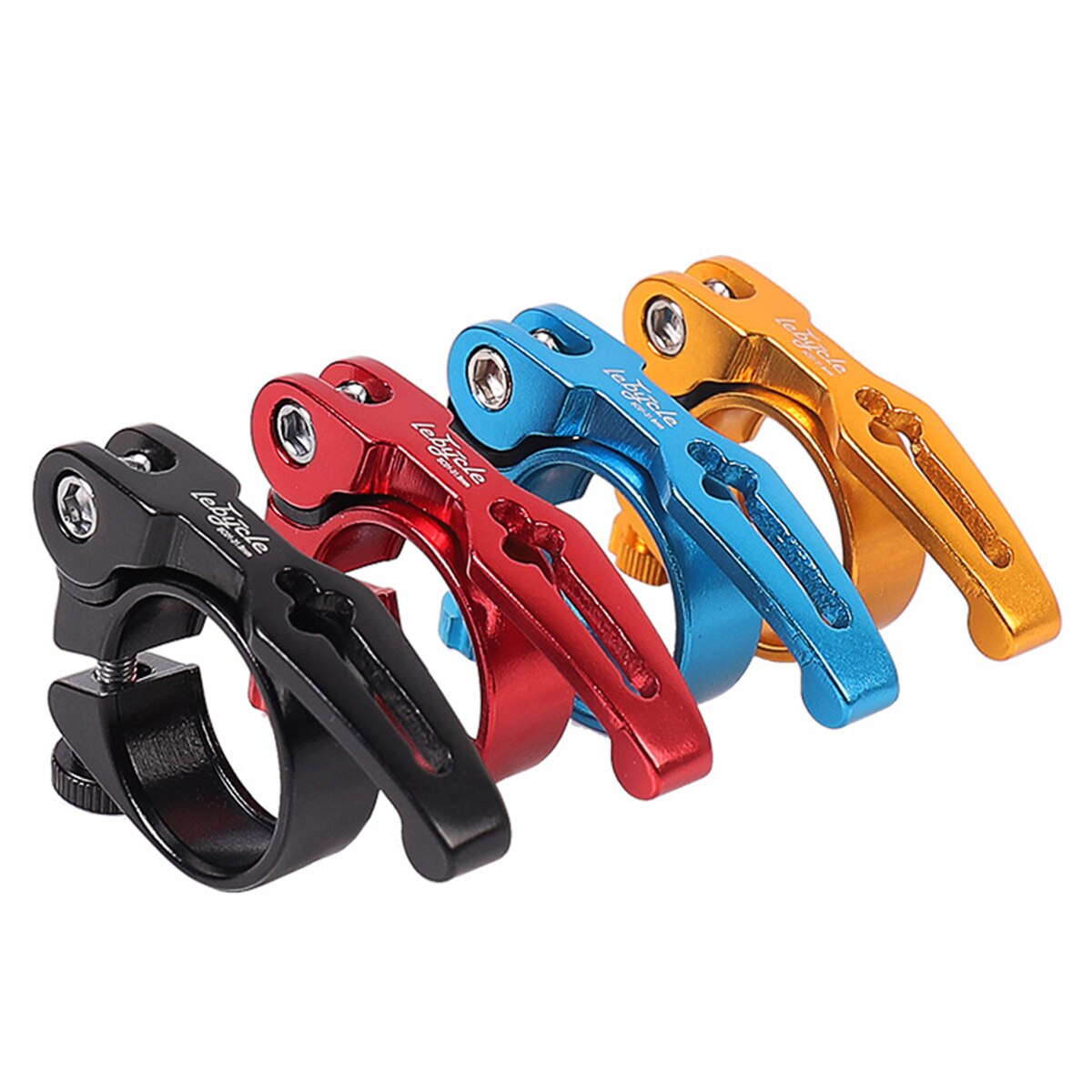 Legering mtb mountainbike bult sadelstolpsklämma 31.8/34.9mm för 27.2/30.8/31.6mm sadelrör valfri färgstorlek