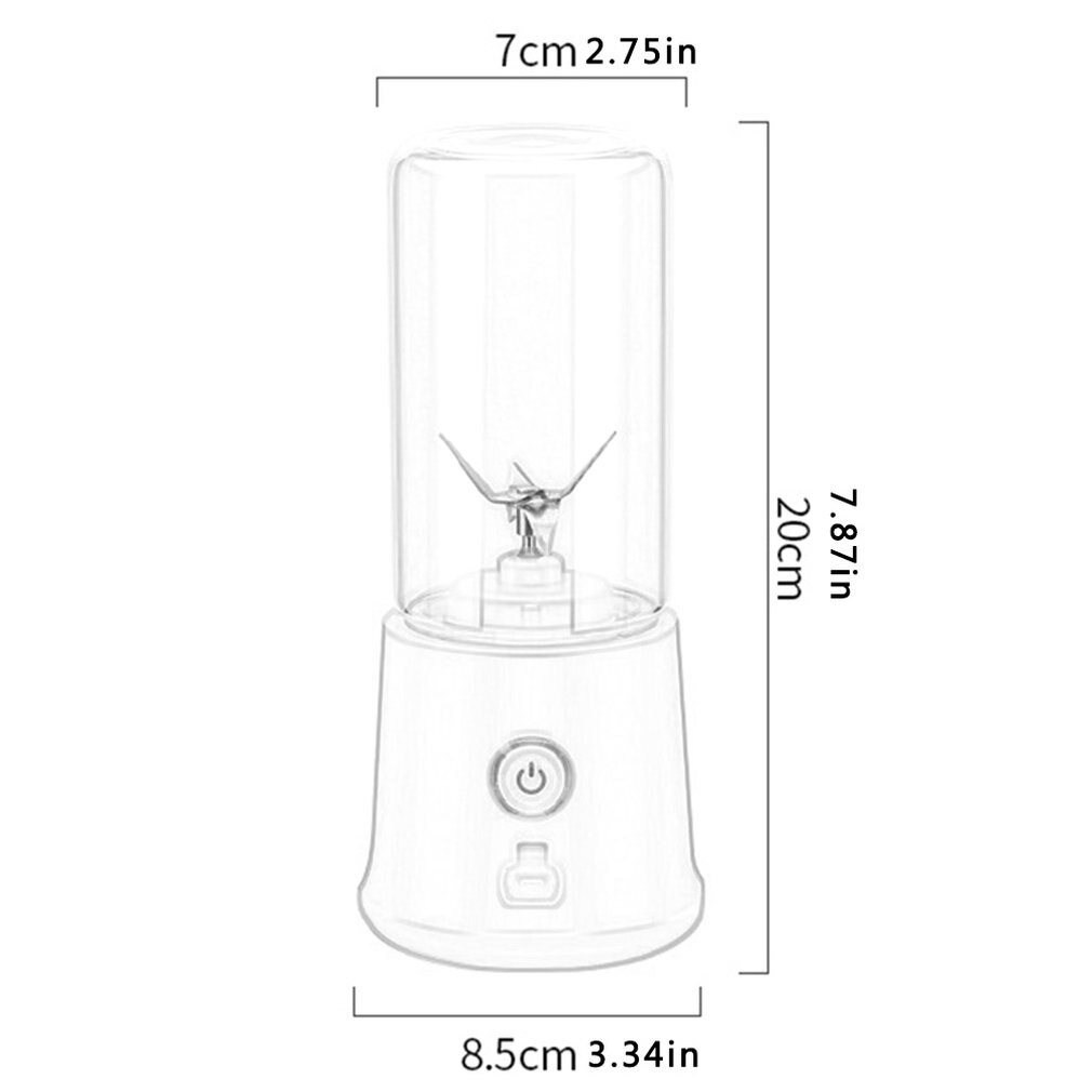 Portable Electric Juicer Cup USB Rechargeable Automatic Vegetables Fruit Juice Maker Cup Juice Extractor Blender Mixer