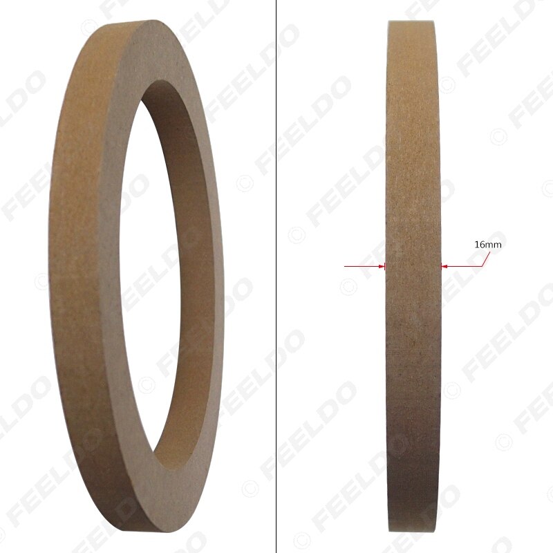 Feeldo 1 par 6.5 " universal bilstereo högtalare spacer träringar fäste hållare adapter för bil buss lastbil  #hq5606