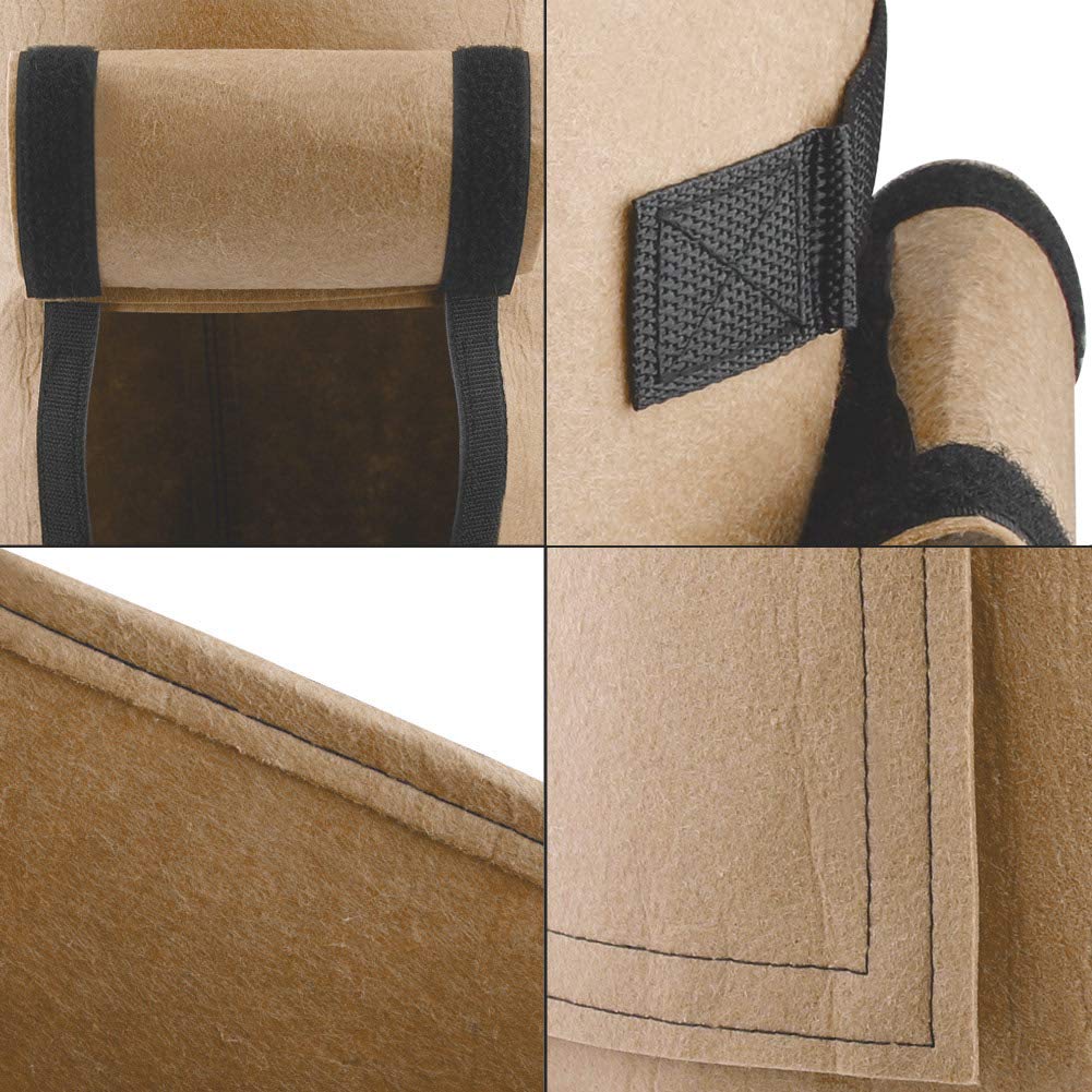 Bolsa de cultivo de patatas de 10/7 galones, olla de doble puerta, bolsa de plantas para interior y exterior no tejida respetuosa con el medio ambiente