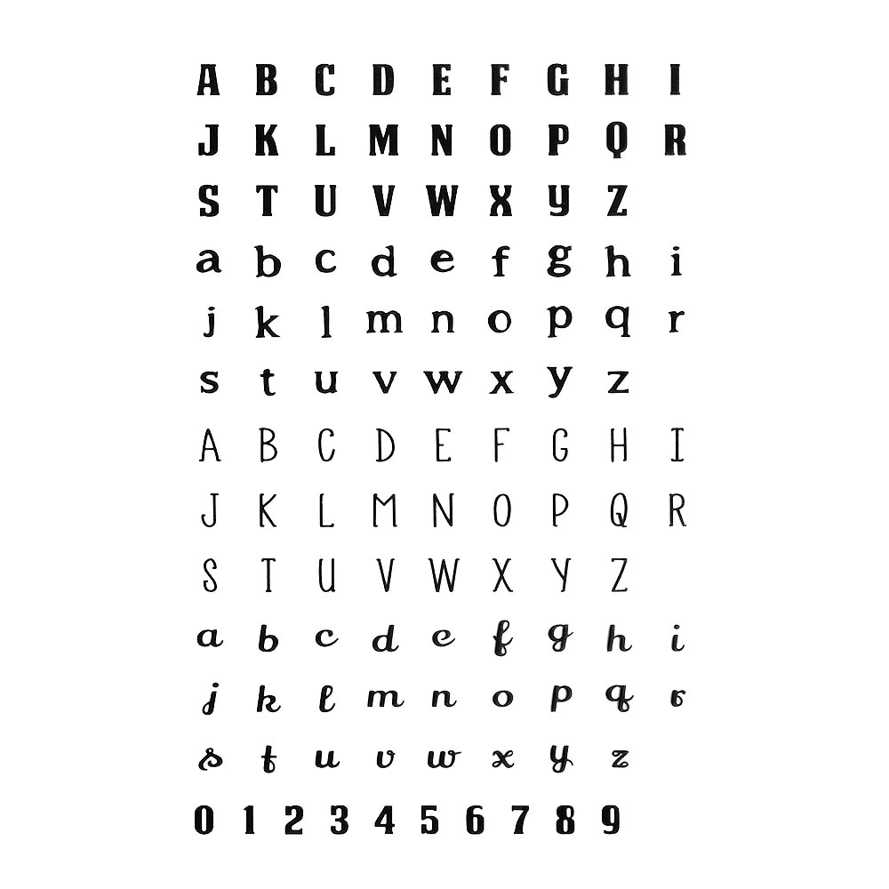 1 Sheet Silicone letter DIY Stamp seal is suitable for handicraft transparent to improve hands-on ability