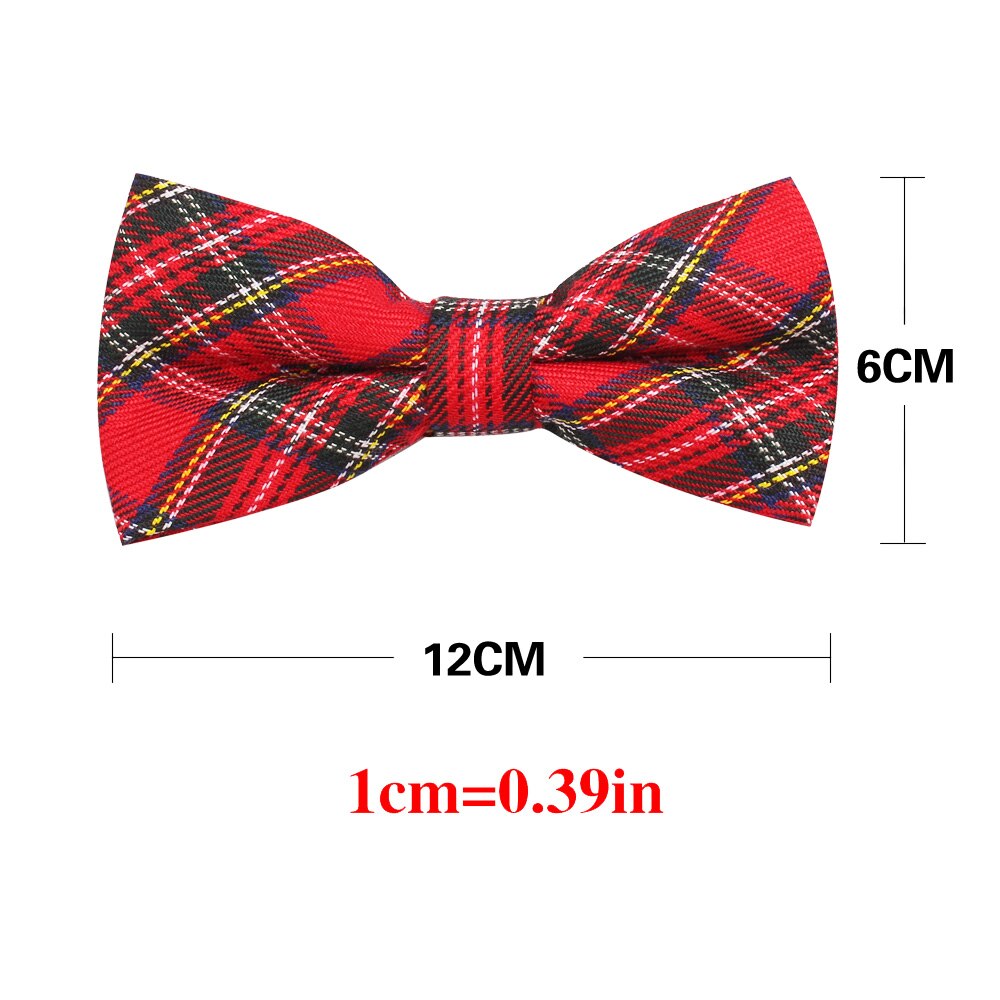 Nœud papillon à carreaux de Style anglais pour hommes et femmes, décontracté coton, ajustable, pour garçons et filles, pour mariage