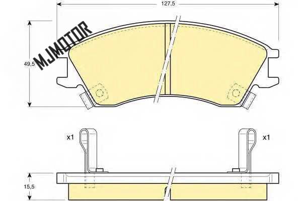 Kit de pastillas de freno delantero para JAC J3 chino 1.3L recambios de motor de coche S3500L21058-00001