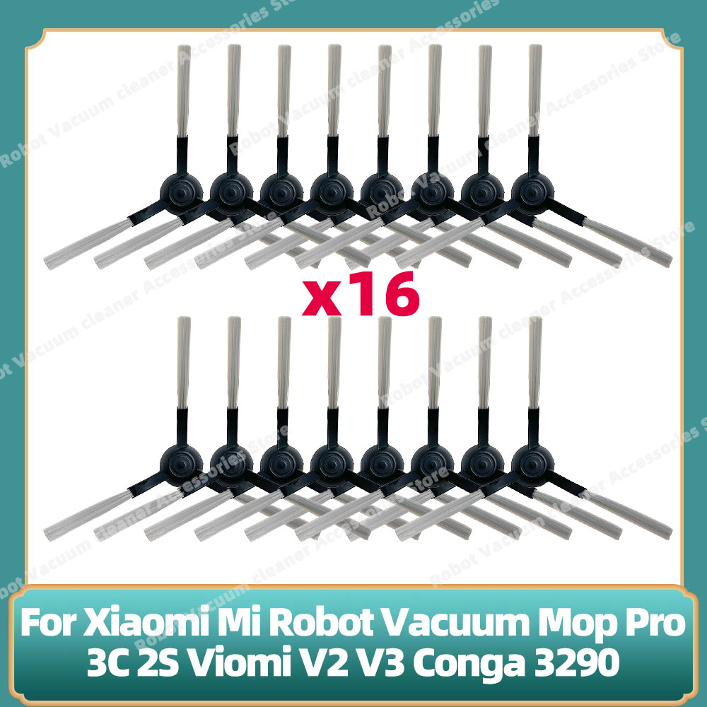 Compatibel voor Xiaomi Mi Robot Vacuüm Mop Pro 3C 2S Accessoires Reserve Hepa Filter Side Hoofdborstel Cover Mop houder Onderdelen: Rood