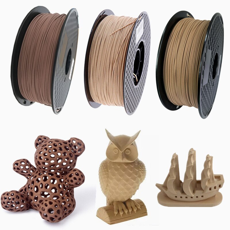 3D Houten Pla 3D Printer Gloeidraad 1.75Mm 1Kg/500G/250G Mahonie Hout Kleur 3D afdrukken Materialen Supply Pla
