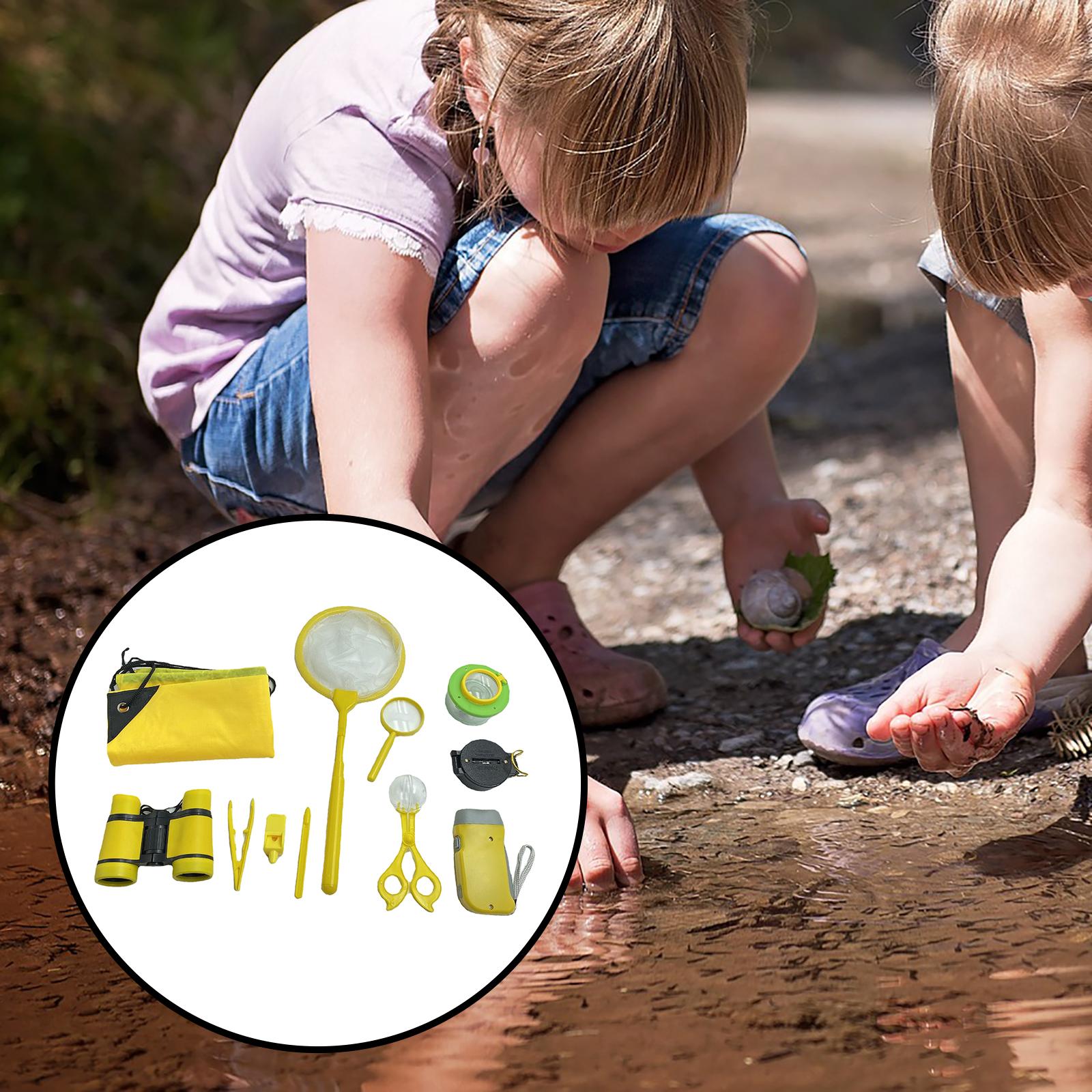 Plastic Bug Catcher Kit Viewing Compass Insect Catching Telescope Science Insect Clip 11 Pieces Outdoor Adventure for Adventure