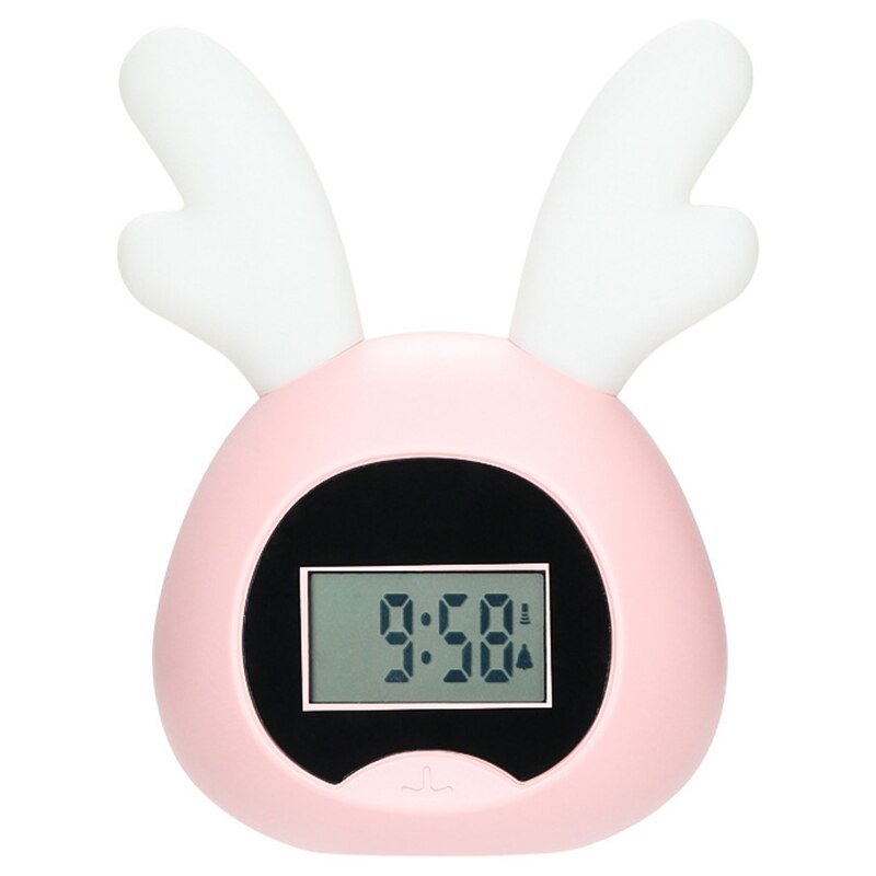 Table Clock LED Intelligence Alarm Clock Digital Snooze Wake Up Light Electronic Large Time Temperature Display