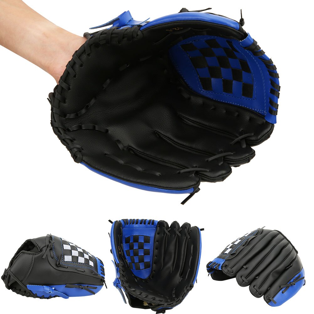 10.5/11.5/12.5 tommer højre hånd pu læder baseball handske baseball softball træningshandsker guantes beisbol læder: Multi / S
