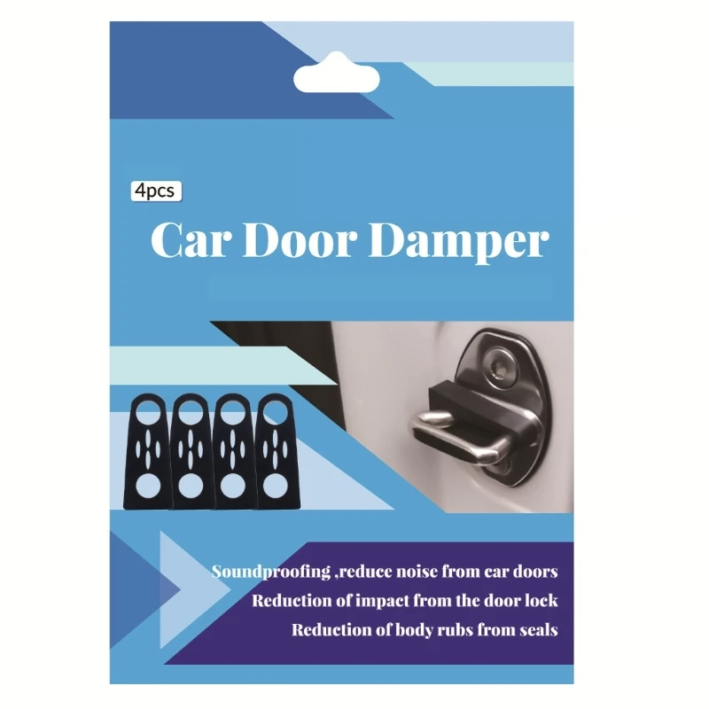 Amortiguador sonido para coche, cerradura puerta, aislamiento, sello amortiguador insonorizado, Protector amortiguador