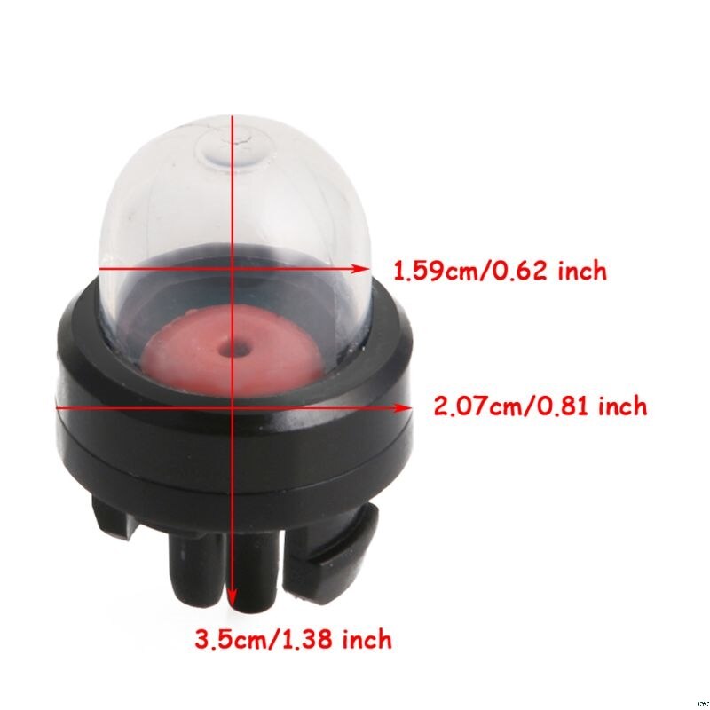 5pc zwarte plastic benzinepomp-primerpomp-primerpomp past op veel bladblazers en kettingzagen