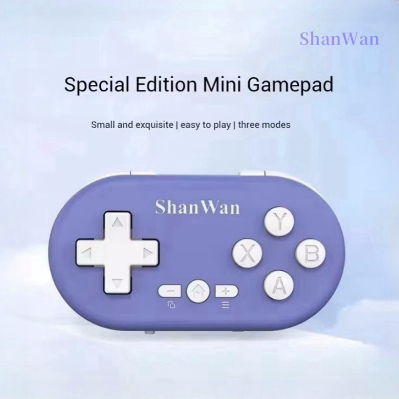Shanwan – Mini contrôleur de jeu léger sans fil, Bluetooth, à collectionner, Portable, multi-plateforme, connectivité sans fil, nouveauté 2024