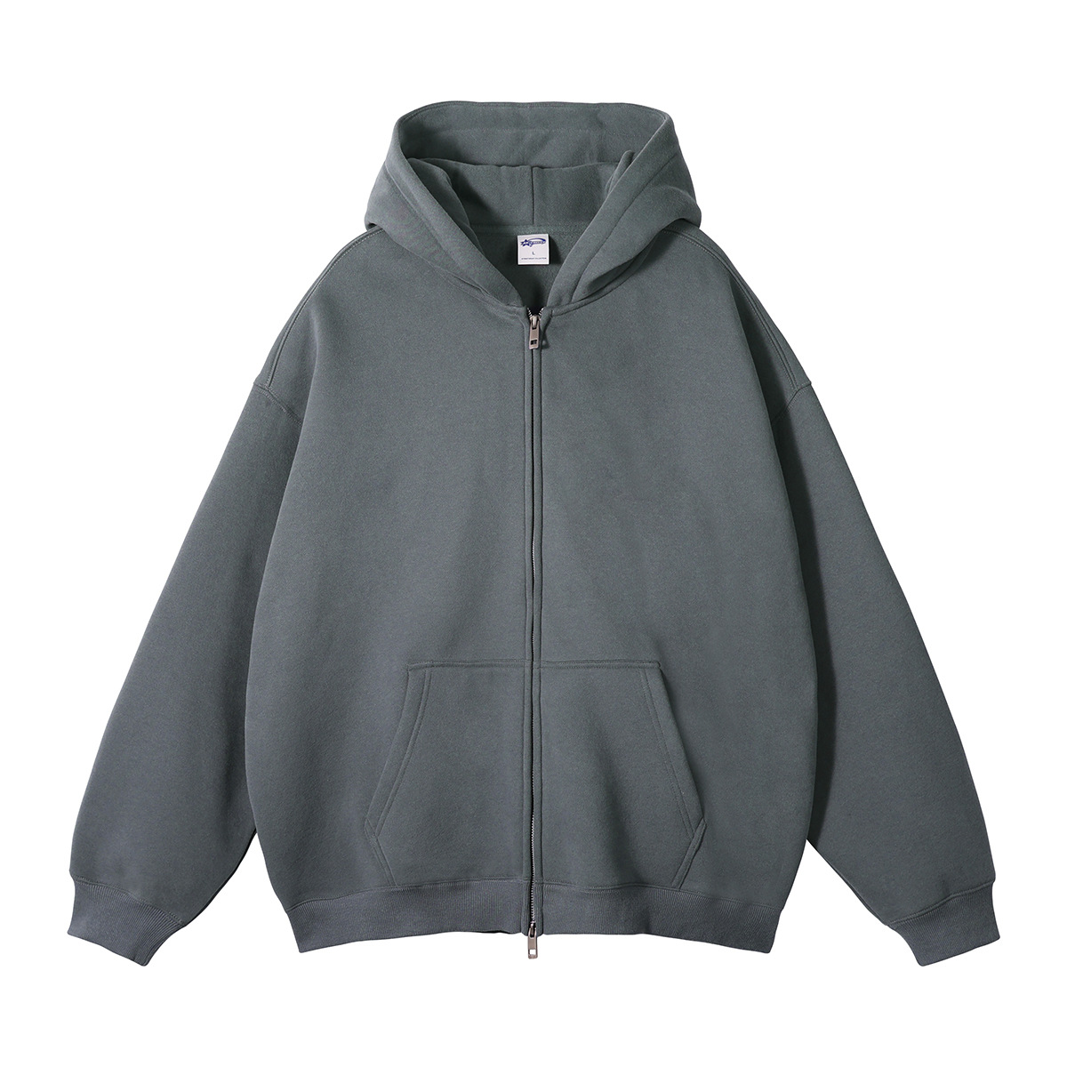 Fleece vest met dubbele ritssluiting en capuchon: S / Goud