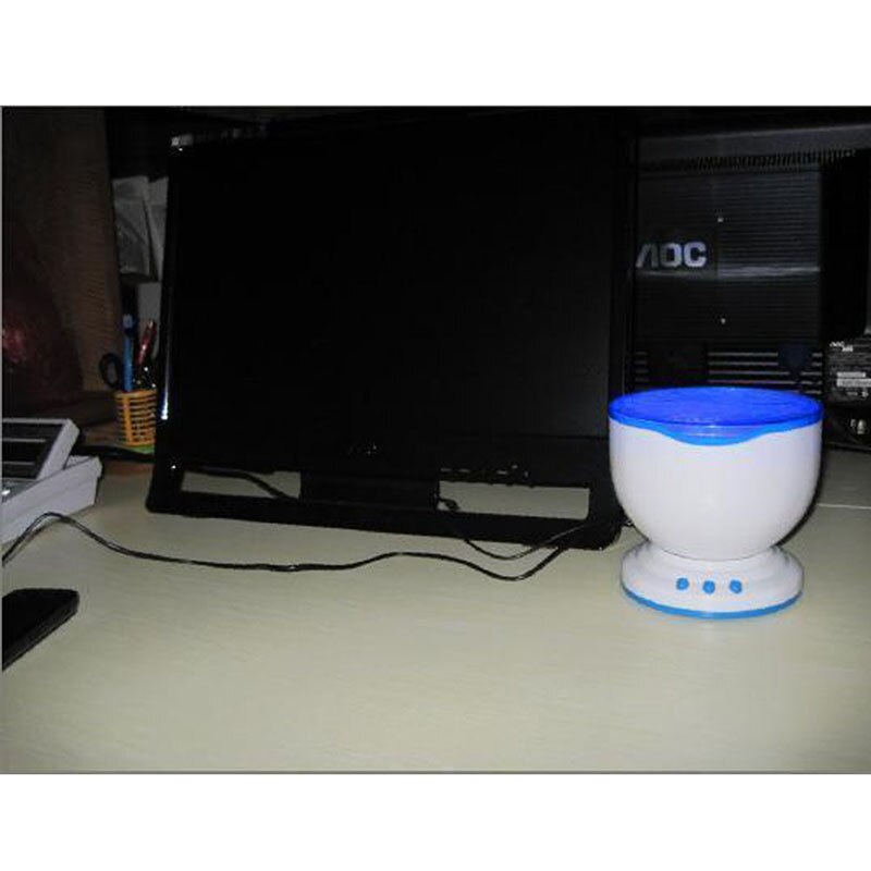 Led Home Decor Oceaan Daren Waves Led Night Light Projector Projectie Lamp Met Luidspreker Ochean Sfeer Verlichting Hr