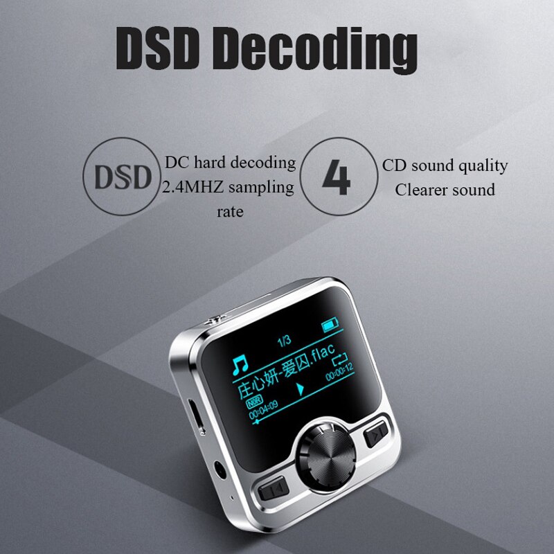 Sport MP3 Speler Draadloze Bluetooth Spaeak IPX6 Waterdicht Muziek Betaler Met Verwijderbare Terug Clip Ondersteuning E-book Opname Fm