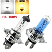 12v iluminación h4 100w 4300k 6000k coches blanco puro amarillo bombillas halógenas para faros antiniebla estilo