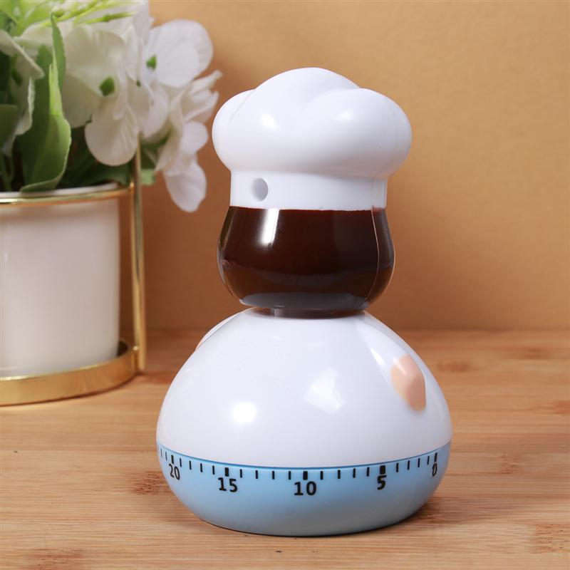 Mini kokk mekanisk timer kjøkken timer husholdning koketid leder bakepåminnelse nedtellingstidtaker for kokt egg