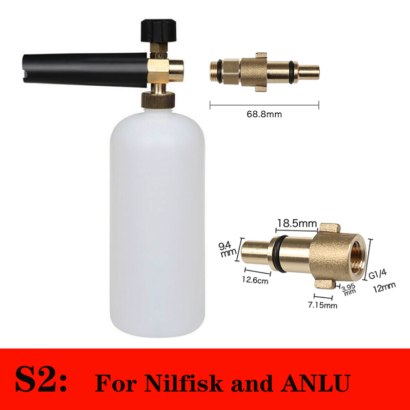 High Pressure Snow Foam Lance for Karcher K Series Soap Foamer Adjustable Foam Nozzle Foam Generator Car Washer