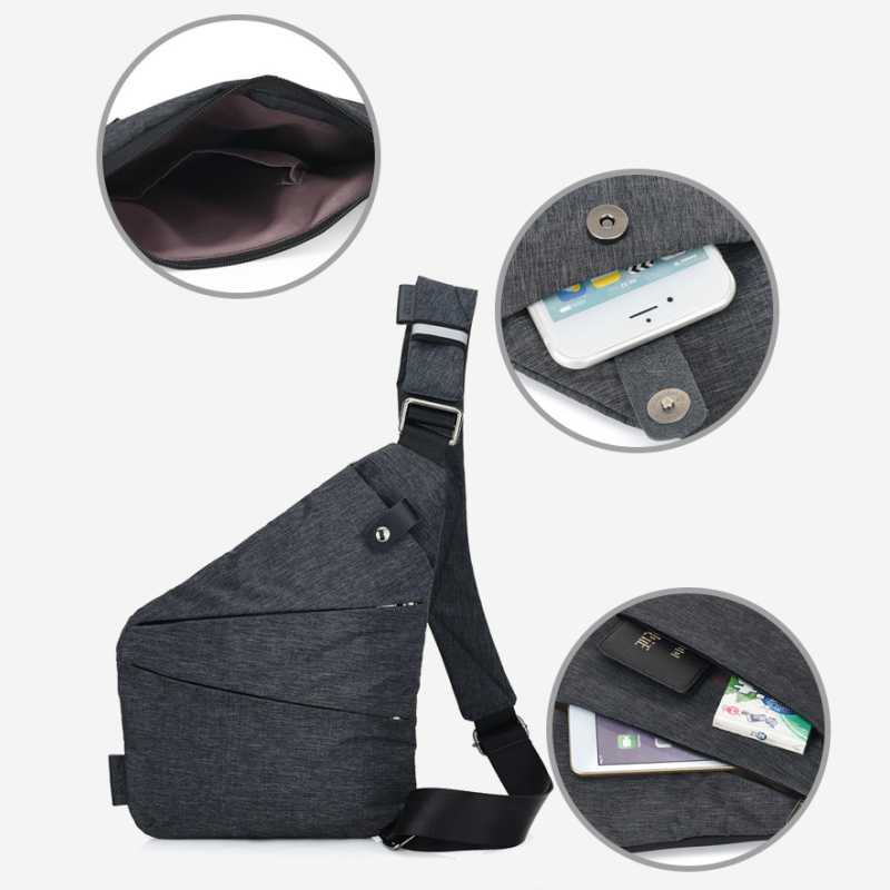 Neue Männer Reise Geschäft Burglarproof Schulter Tasche Anti Diebstahl Sicherheit Halfter Gurt Digital Speicher Brust Taschen