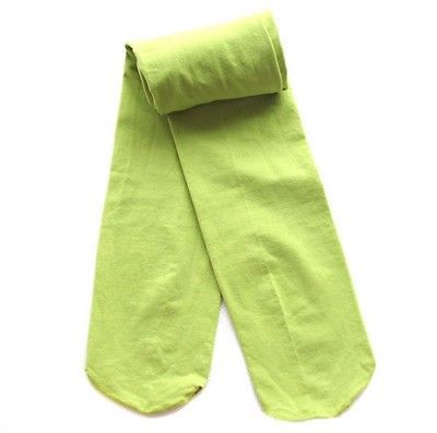 7 colors girl pure color girls Toddler classic Tight 5-10 Years children trousers baby kids Tights: fluorescent green