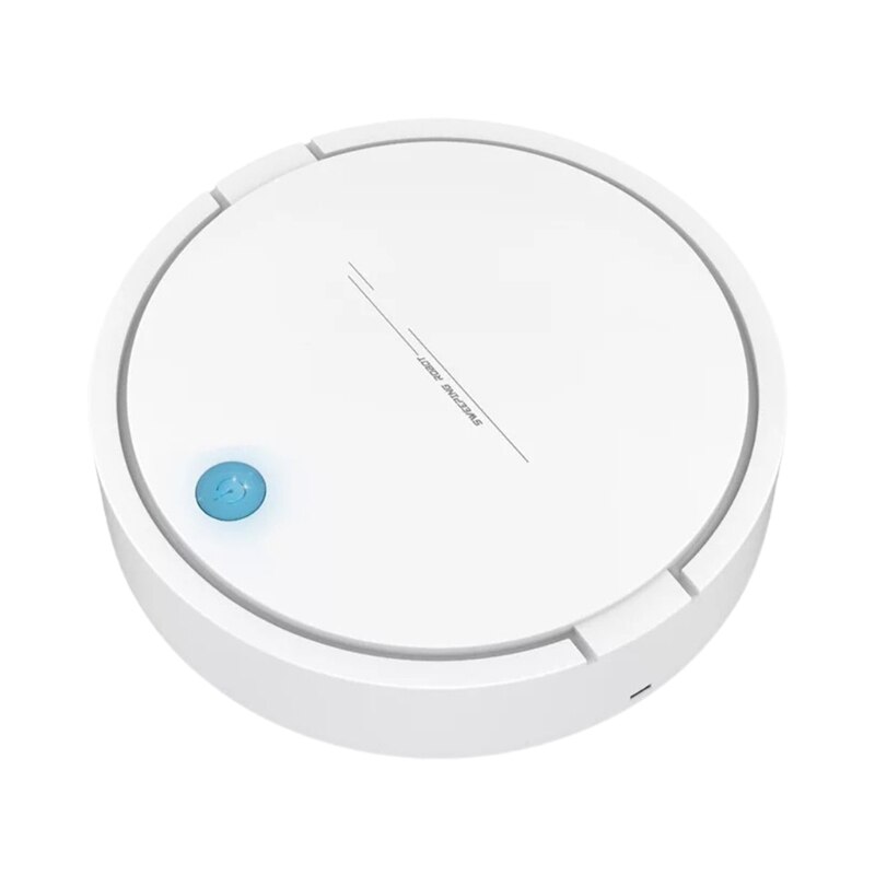Smart Robot Vacuum Cleaner 2-in-1 Mopping Sweeper Strong Suction Automatic Clean: White