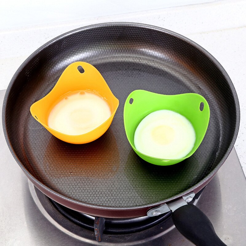 1 Uds. Huevera de silicona de gran , recipiente para cocinar, cocina, utensilios de cocina, cazuela para hornear escalfada 8