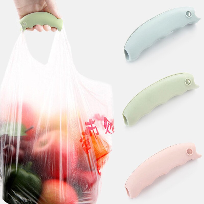 1pc bærbare beskytte hænder silikone shopping bagtrip indkøbstaske holder håndtag bærelås hjem køkken badeværelse tilbehør