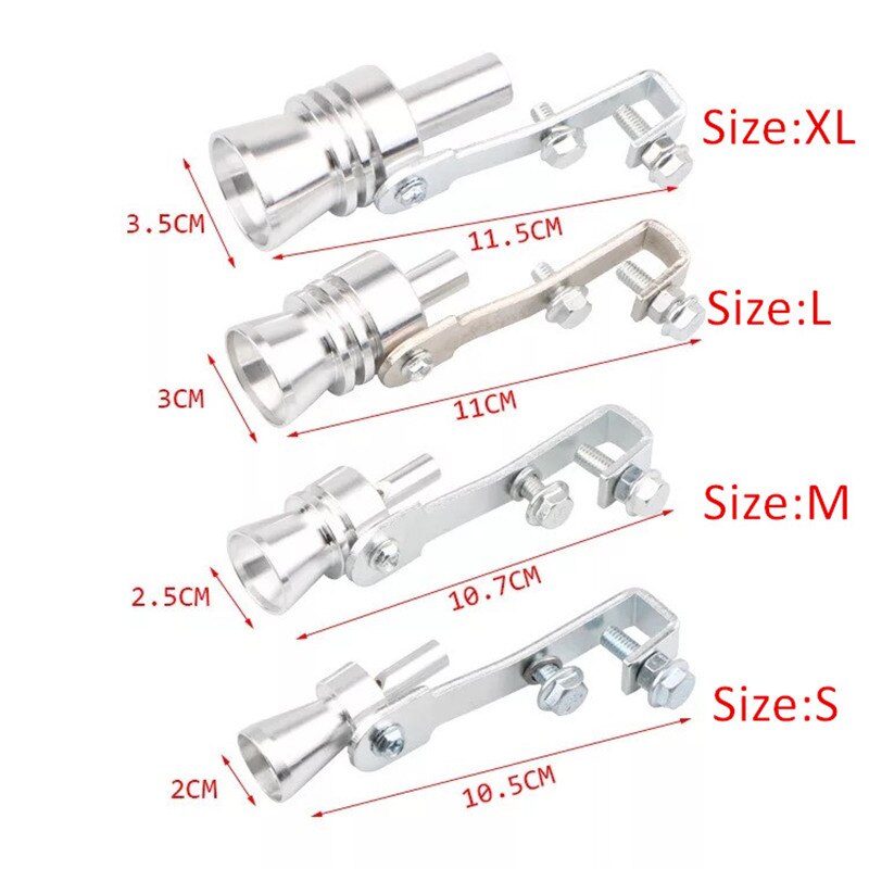 Turbo Sound Car Turbo Whistle Muffler Car Exhaust Sound Booster Turbo Simulator Auto Tuning Accessories Nozzles For Muffler