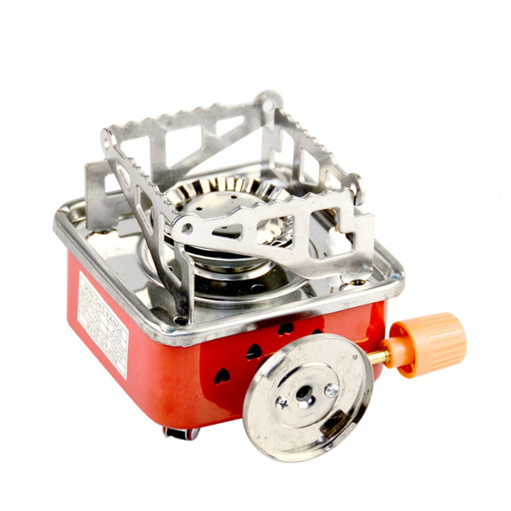 Foldable Cassette Gas Stove Stainless Steel Furnace Portable Burner Square Shape Outdoor Camping Picnic Cooker: Default Title