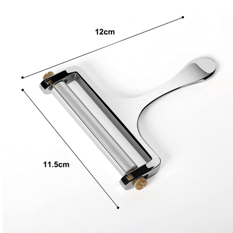 Cheese Slicer Adjustable Thickness Heavy Cheese Slicers For Soft &amp;Semi-Hard Cheeses Planer Cutting Wire Included Kitchen Gadgets