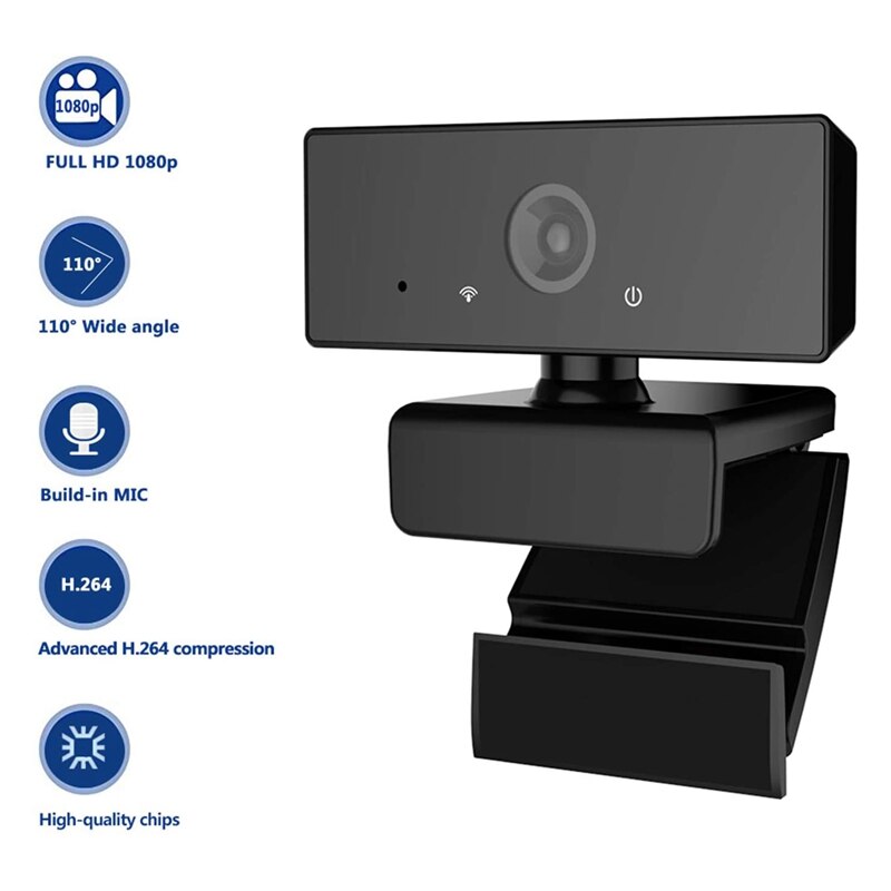 Webcam pieno HD 1080P Webcam con Microfono Riduzione Del Rumore Widesn USB Del computer Della Macchina Fotografica per il computer Portatile Del PC Mac